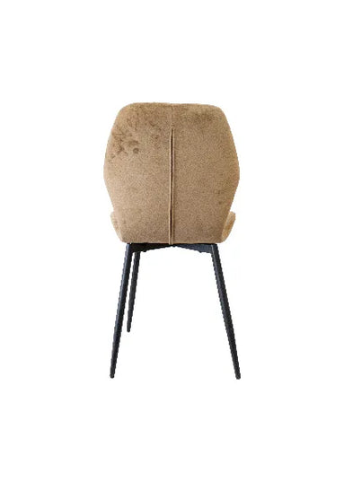 Pavia Coffee Velvet Dining Chair – Elegant Style & Comfort