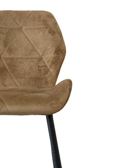 Pavia Coffee Velvet Dining Chair – Elegant Style & Comfort