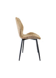 Pavia Coffee Velvet Dining Chair (#215)