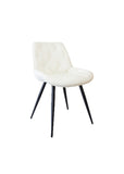 Gori White PU Leather Dining Chair (#303)