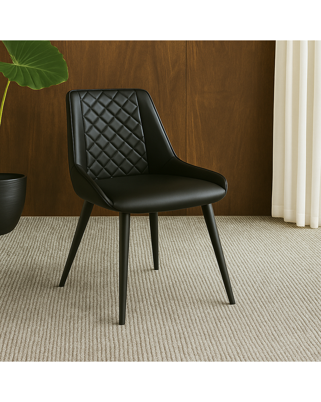 Black PU Leather Dining Chair (#959)