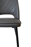 Grey PU Leather Dining Chair (#960)