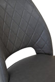 Grey PU Leather Dining Chair (#960)