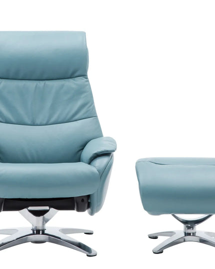 Alpha 139 Recliner Chair – Mint Blue Premium Comfort
