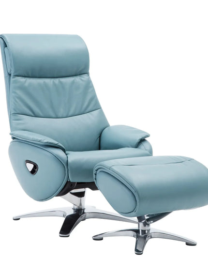 Alpha 139 Recliner Chair – Mint Blue Premium Comfort