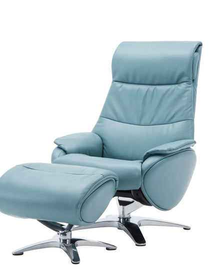 Alpha 139 Recliner Chair – Mint Blue Premium Comfort