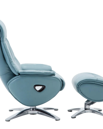 Alpha 139 Recliner Chair – Mint Blue Premium Comfort