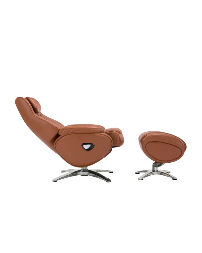 Alpha 168 Recliner Chair – Tobacco Brown Luxury