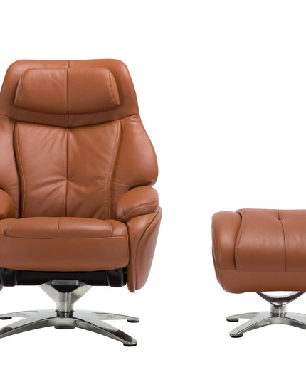 Alpha 168 Recliner Chair – Tobacco Brown Luxury