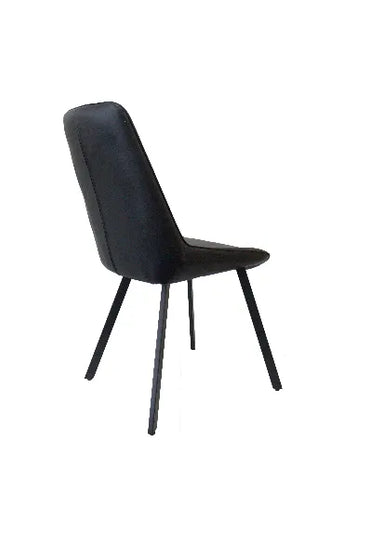 Black PU Leather Dining Chair – Stylish & Durable