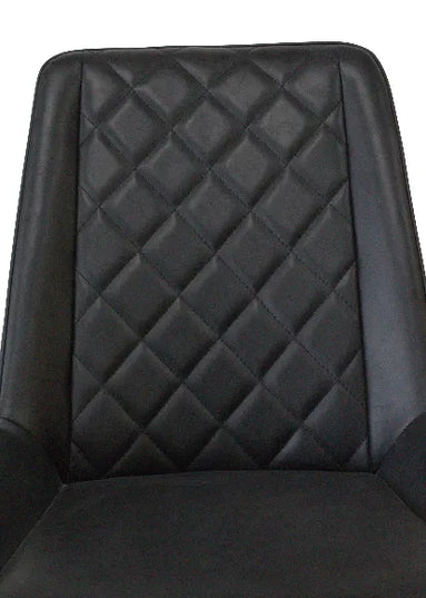 Black PU Leather Dining Chair – Stylish & Durable