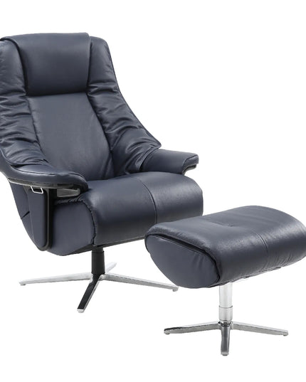 Lamar 224 Recliner Chair – Premium Comfort in Dark Blue