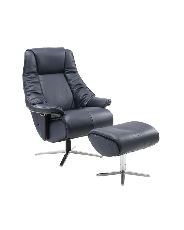 Lamar 224 Recliner Chair – Premium Comfort in Dark Blue