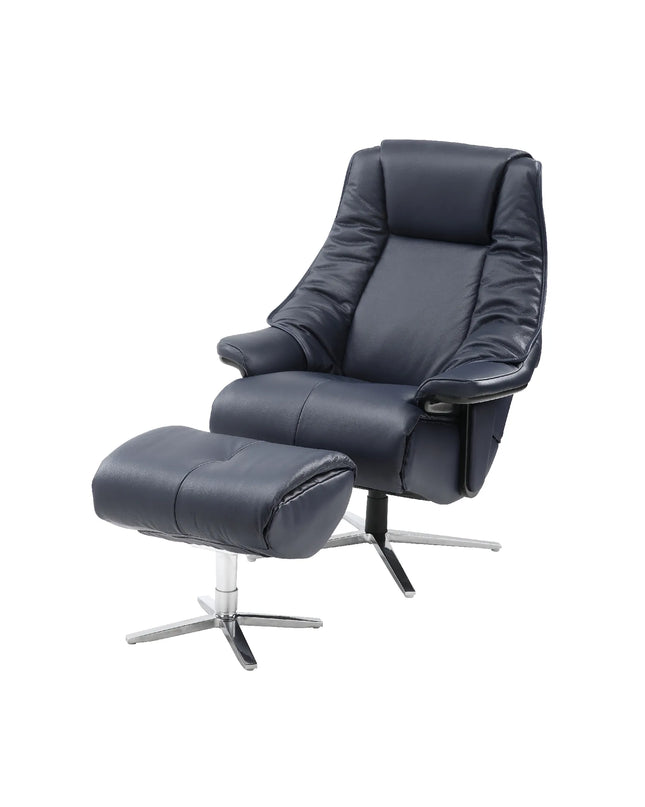 Lamar 224 Recliner Chair – Premium Comfort in Dark Blue