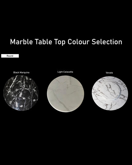 Bird Nest Round Marble Dining Table – Modern Luxury