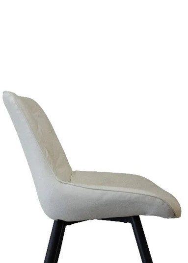 Gori White PU Leather Dining Chair – Modern Comfort & Style