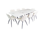 VENATO Rectangle Dining Table + Free 8 Chairs