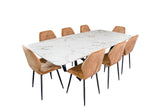 VENATO Rectangle Dining Table + Free 8 Chairs