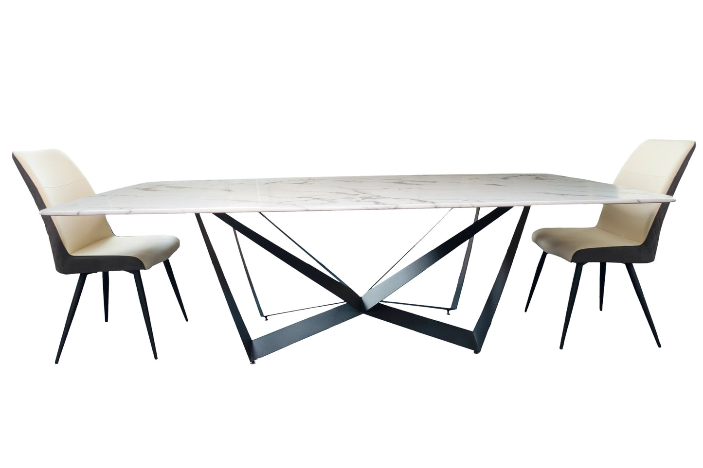 VENATO Rectangle Dining Table + Free 8 Chairs