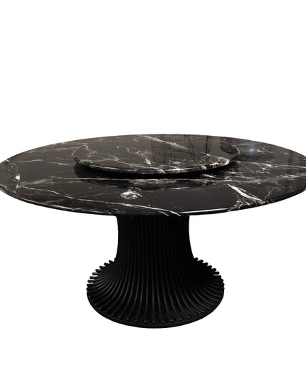 Vase Base Round Marble Dining Table – Timeless Luxury