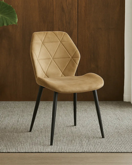 Pavia Coffee Velvet Dining Chair – Elegant Style & Comfort
