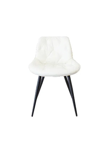 Gori White PU Leather Dining Chair – Modern Comfort & Style