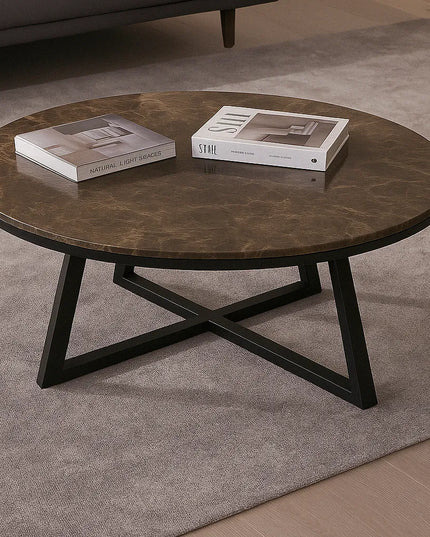 KOTKA Round Marble Coffee Table – Elegant Living Design