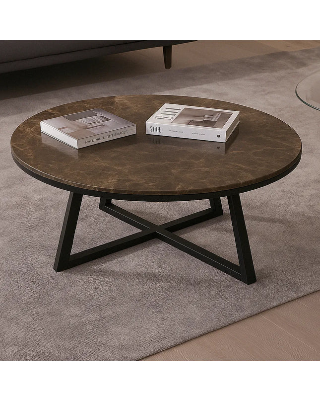 KOTKA Round Marble Coffee Table – Elegant Living Design