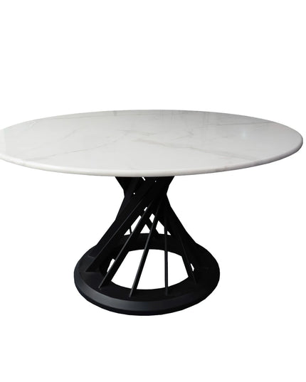 Bird Nest Round Marble Dining Table – Modern Luxury